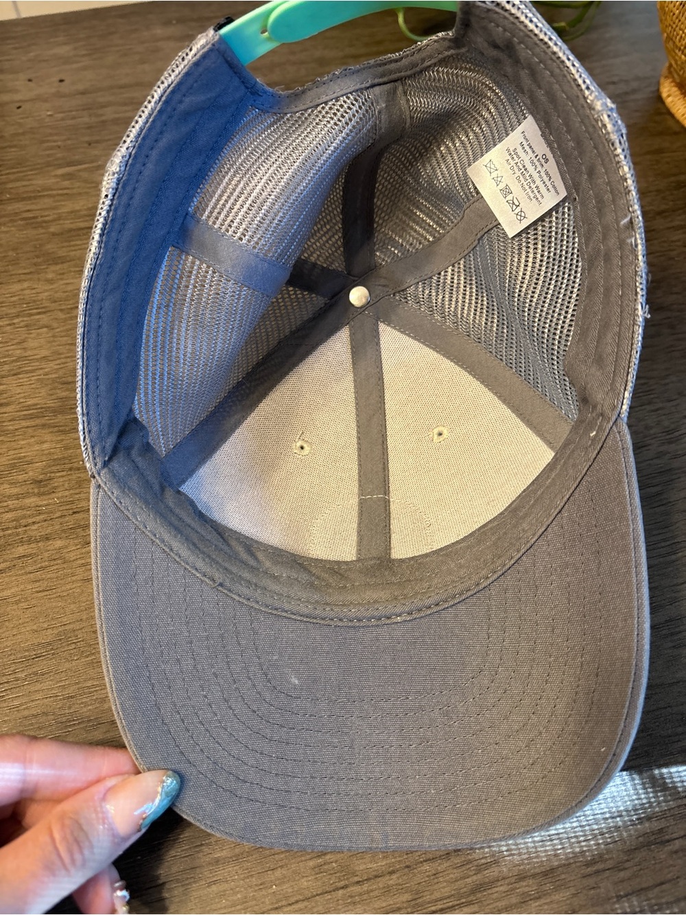 Dutch Bros Light Blue and Gray Mesh Cap - Picture 3 of 4